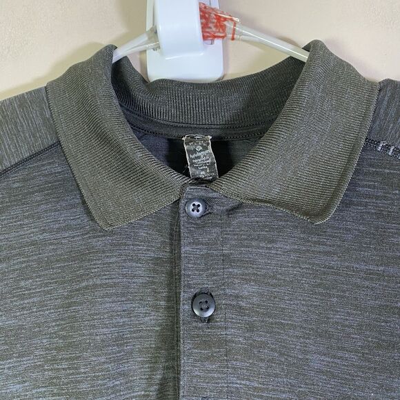 Lululemon Performance Golf Athletic Polo Blue Gray Men’s Large - Picture 1 of 10